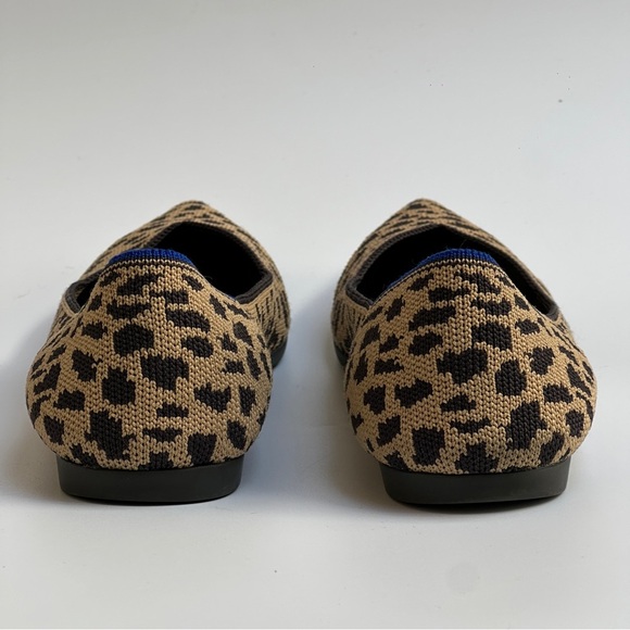 Rothy’s The Point Leopard Print Flats Size 7.5 Retired Style - Picture 5 of 12